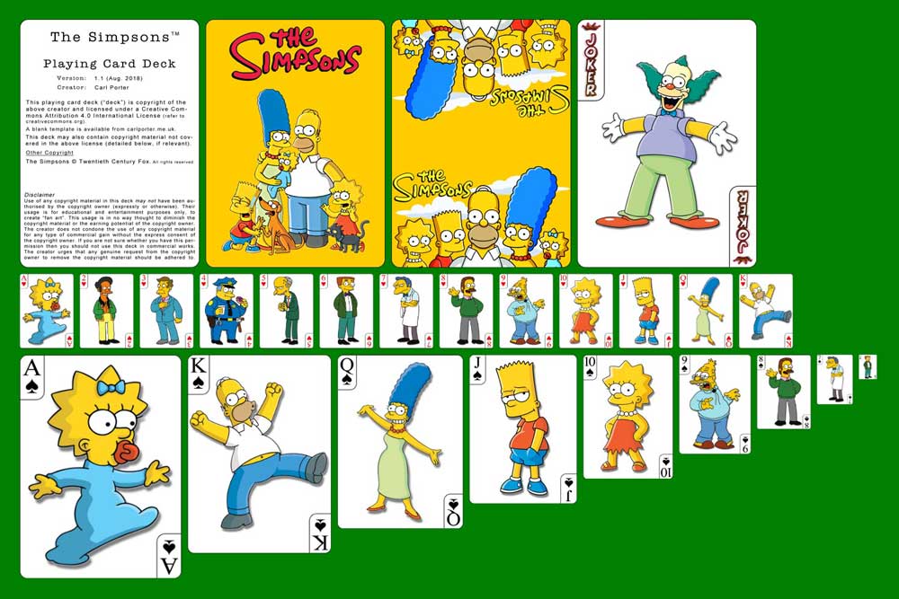 Playing Cards - The Simpsons Deck